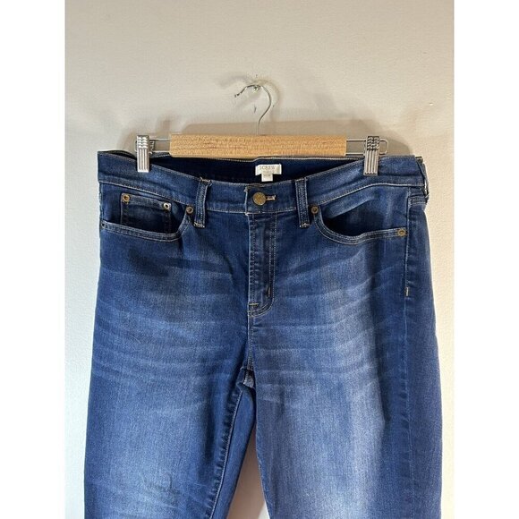 J. Crew Jeans Womens Blue High Rise Skinny Ankle Stretch Denim Size 31/28 - Picture 3 of 16
